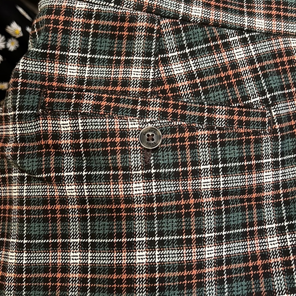 Plaid Super Hi-Rise Skinny Trouser